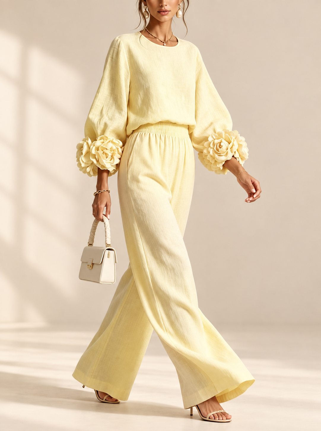 Sienna™ | Elegante Tweedelige Set met Bloemdetails