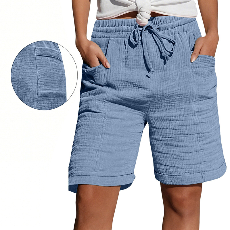 ✨ Damesshort met elastische tailleband, ademend en gemakkelijk te combineren